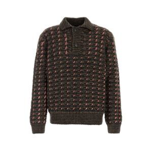 Canali Men Multicolor Alpaca Blend Polo Shirt